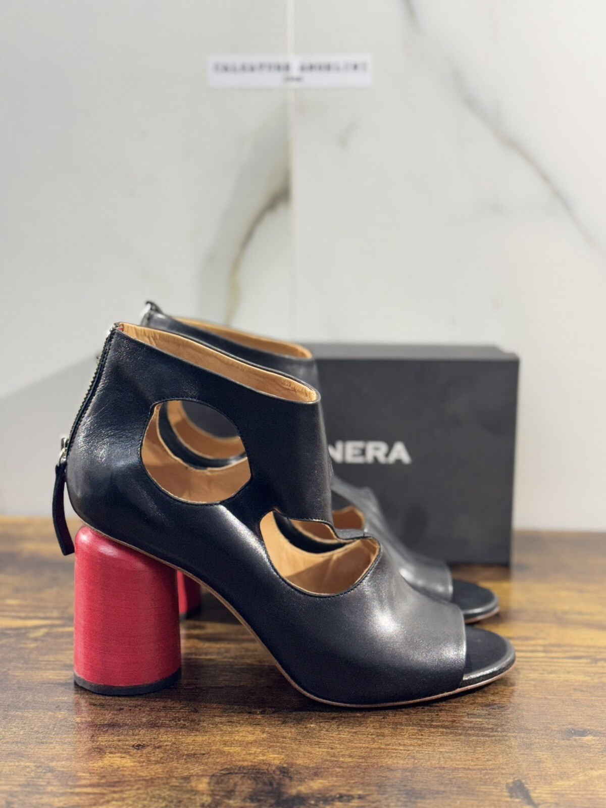 Halmanera Sandalia Mujer Emma En Piel Negra Luxury Shoes 40