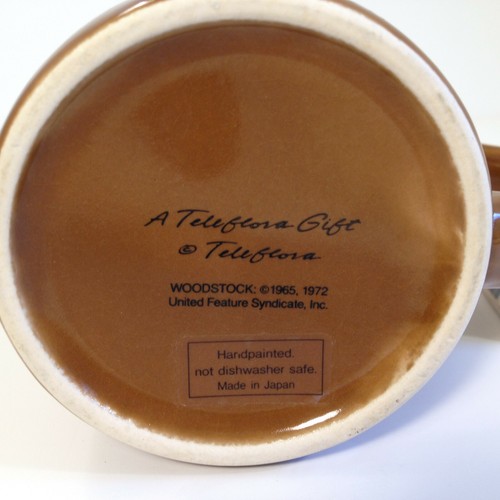 Teleflora Coffee Mug Tea Cup Hearts Brown Tree Branch Handle 1972 - Picture 8 of 12