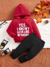 SHEIN Baby Slogan Graphic Hoodie Sweatpants Size 2-3y New in Bag