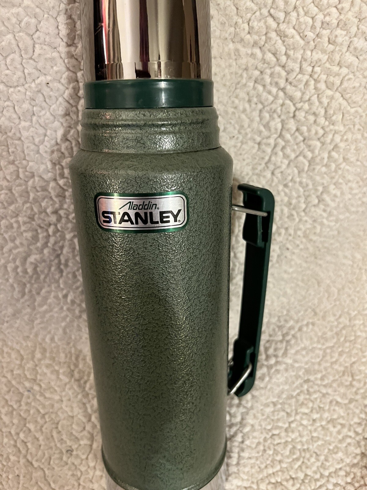 Stanley Aladdin Green Vacuum Bottle Thermos A944DH 1 Quart Made in USA