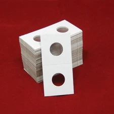 Cardboard 2x2 Coin Holder Mylar Flips for Nickels 21.2mm or .834", Qty 300