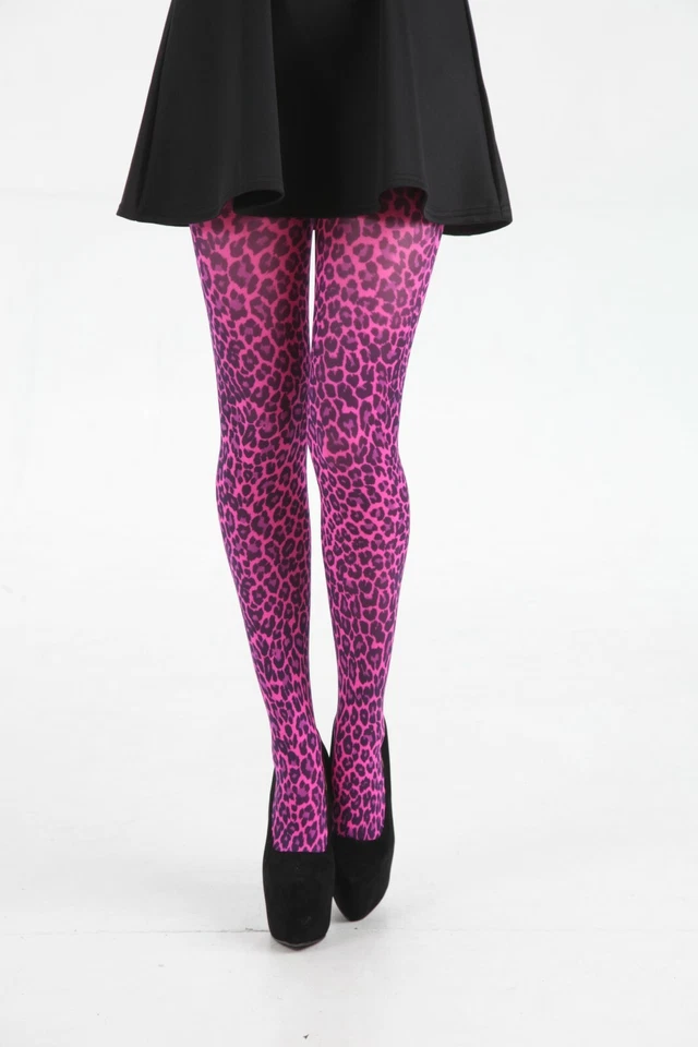 Leopard / Animal Print Tights Available In 8 Colours (Made In Italy) — 第 2/4 张图片