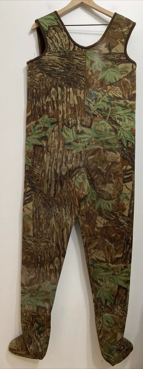 ZHDBD Combinaisons de Chasse sous-Marine pour Hommes 3 mm Combinaisons de plongée en néoprène Camouflage Une pièce sans plongée avec Coussin de Poitrine pour la Natation en Eau Froide, Marron, 3XL