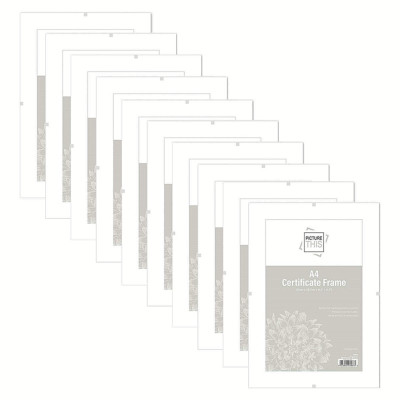 10 x Acryl Fotorahmen A4 Zertifikat Clip Rahmen rahmenloser Halter Wandhalterung