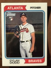 2023 Topps Heritage High Number Chrome 486/999 Dylan Dodd Braves #650 RC Rookie