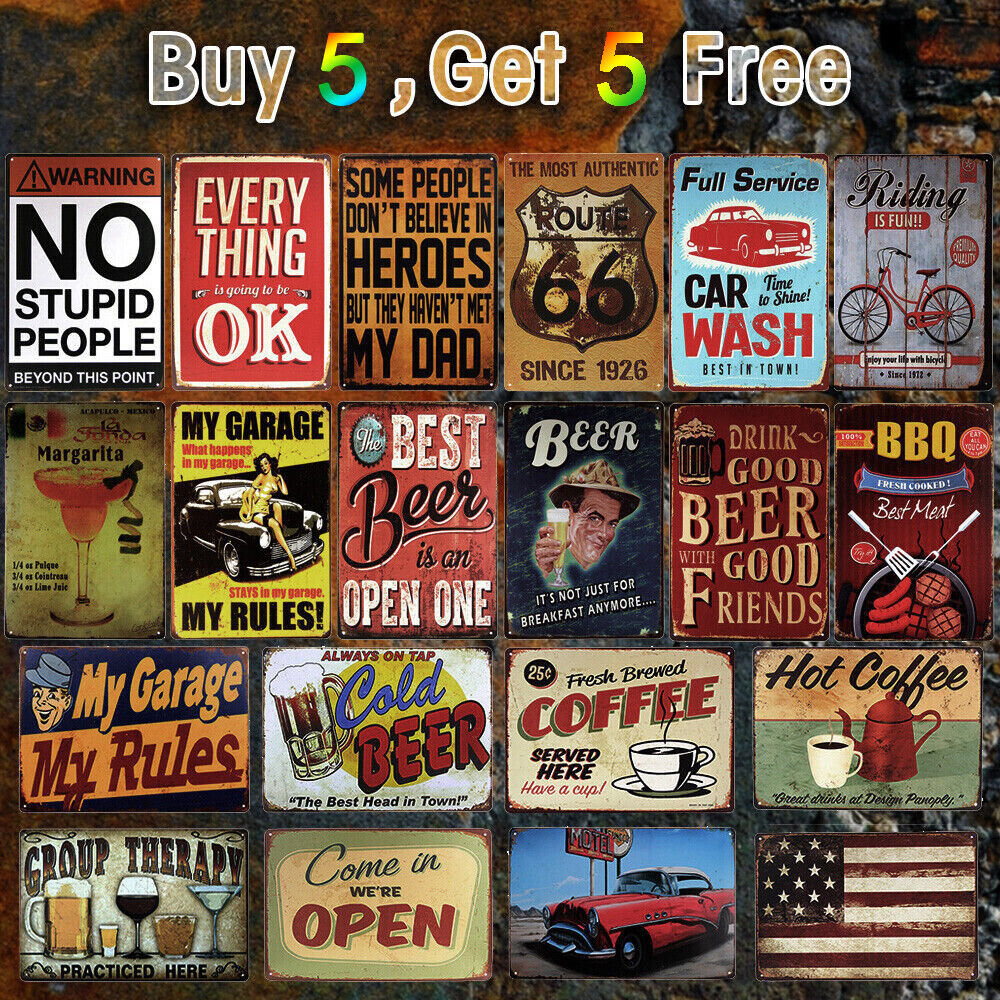 Vintage Tin Metal Free Beer Tomorrow Sign Funny Home Bar/Pub/Tavern Wall Decor Vintage Tin Metal Free Beer Tomorrow Sign Funny Home Bar/Pub/Tavern Wall Decor