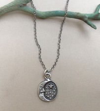 NEW HANDMADE SUNDANCE CHARM ANTIQUE SILVER NECKLACE ARTISAN JEWELRY