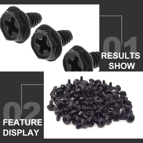 100 PCS Computer Supply Case Screws Fasteners Motherboard Pci Slot - Afbeelding 3 van 12