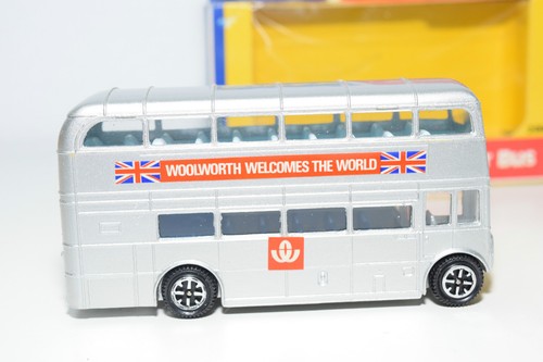 DINKY TOYS 289 ROUTEMASTER BUS WOOLWORTH SILVER MINT BOXED PROMO RARE SELTEN - Imagen 3 de 10