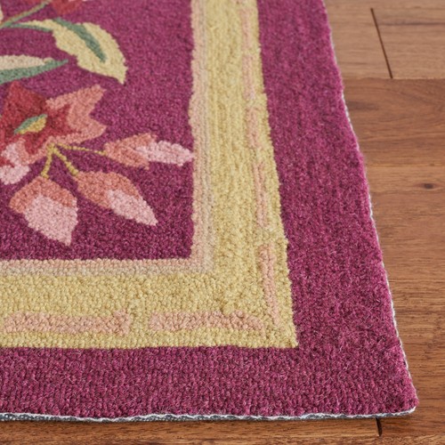 Tapis Safavieh Chelsea BOURGOGNE 2'-9" X 4'-9" - HK210C-3 - Photo 2 sur 3