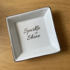 Ceramic Square Jewelry Ring Trinket Dish Tray Holder