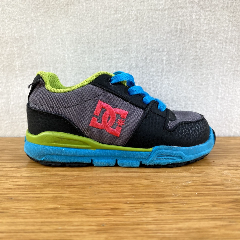 🔸Niños Bebé Niño DC Zapatos Uni Lite Cuero Zapatillas con Cordones Talla 5 4 EUR 20,5 Foto 4 de 4