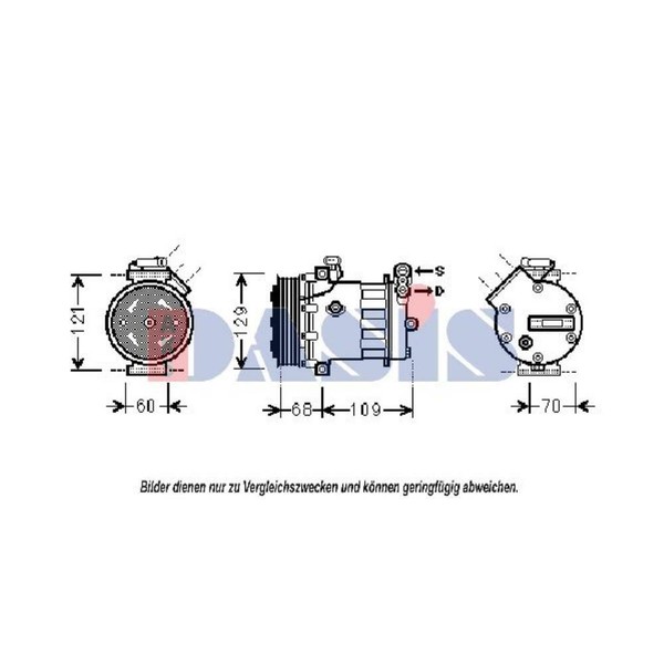 Aks Dasis Kompressor Klimaanlage FüR Opel Corsa C F08 F68 Tigra Twintop-image