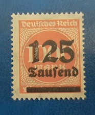 Germany Stamps Deutsches Reich FREIMARKE 125 000 Mark 1923 Mi. Nr. 291 a (20593)