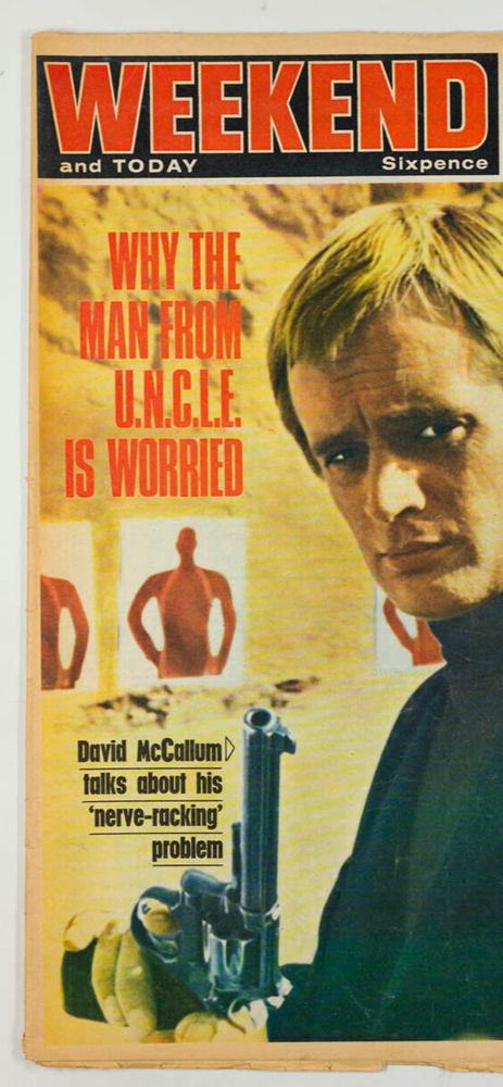 RARE 60s UK Weekend Film Magazine David McCallum The Man From U.N.C.L.E Soraya
