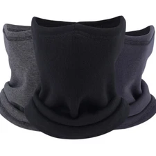 Winter Fleece Thermal Ski Full Face Mask Windproof Neck Gaiter for Cold Weather