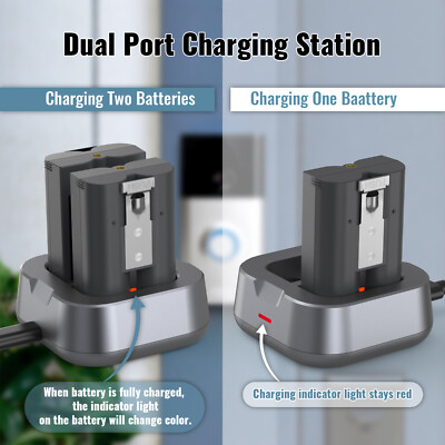 Ring Camera Outdoor Ring Chime Pack Battery With Charger Station