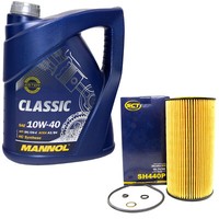 MotoröL Set 10W-40 5 Liter + ÖLfilter SH 440 P FüR BMW 3Er 3Er Touring