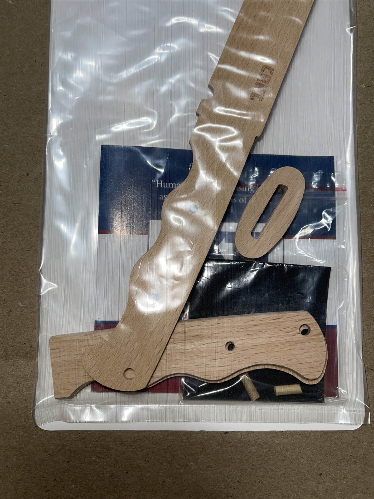 CRKT Wooden Fixed Blade Knife Craft Knife Safety DISCON. NEW Read