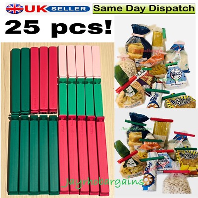 25pcs IKEA BEVARA Reusable Food Bag Sealer Clips For Storage