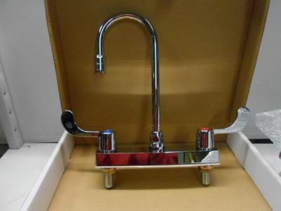 ProFlo PFCF208 Chrome Double Handle Widespread Faucet w/ Wing Handles 