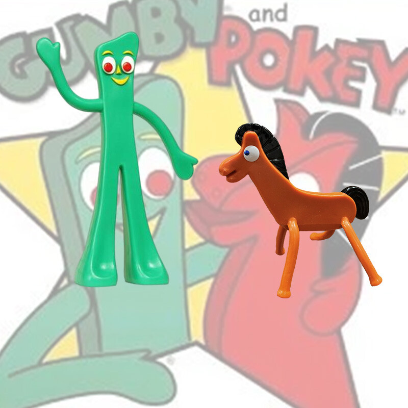 Vintage Gumby And Pokey Figures Charming Collectible Toy Set For All