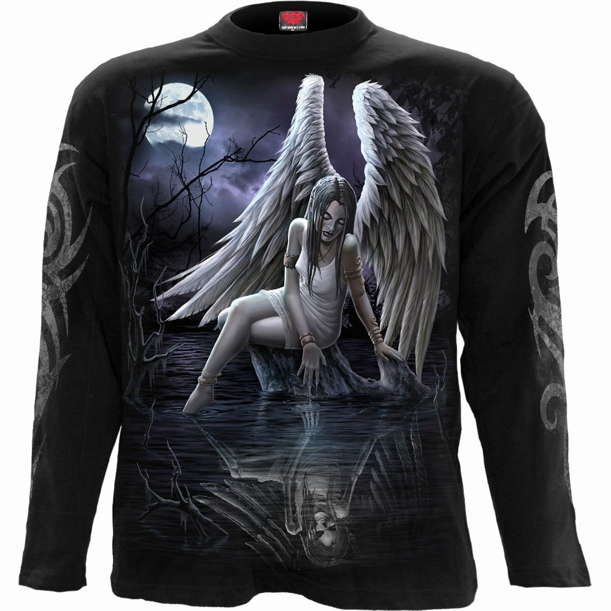 spiral direct inner sorrow angel gothic mens t shirt long