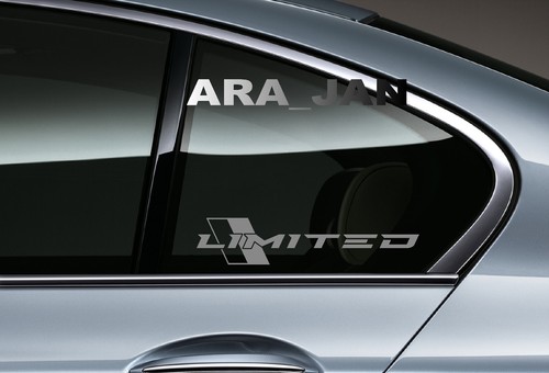 LIMITED Sport Car Sticker Decal racing stripe window emblem logo motorsport PAIR - Picture 3 of 4