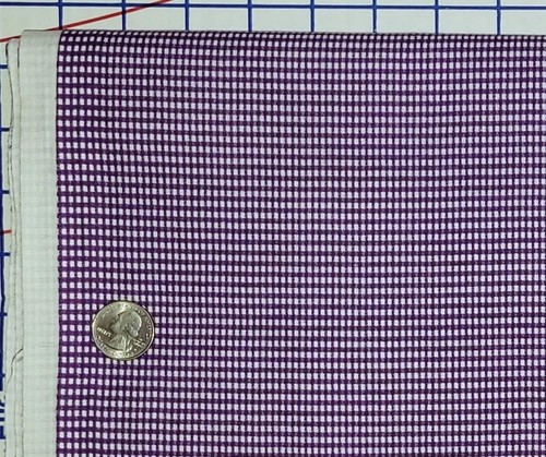 Check Gingham Plaid Purple White Block Fabric Cotton Quilting Easter by the yard - Picture 2 of 4