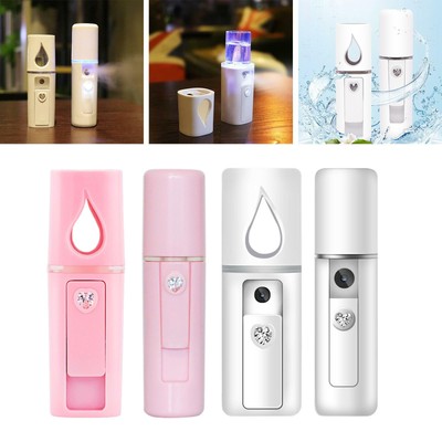 Mini 20ml Gesicht Nano Nebel Sprayer Kühler Luftbefeuchter USB Wiederaufladbar Kaltspray