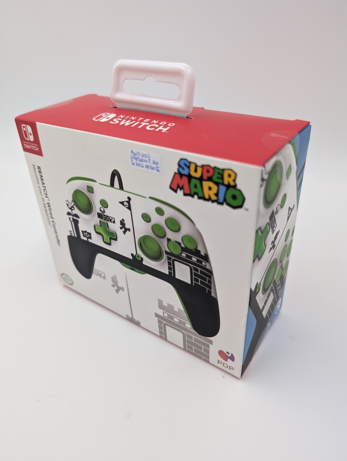 Manette avec fil Rematch Nintendo Switch boutons programmables Super Mario Retro