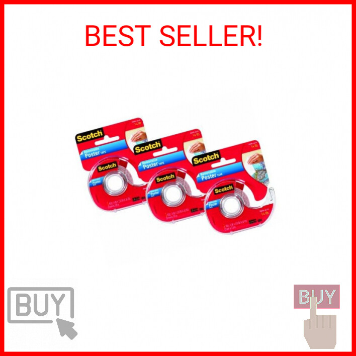 Scotch Mounting, Fastening & Surface Protection Scotch Removable Poster Tape, 3/