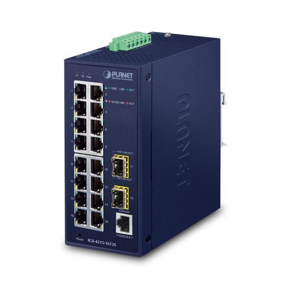 PLANET IGS-4215-16T2S switch di rete Gestito L2/L4 Gigabit Ethernet (10/100/1000