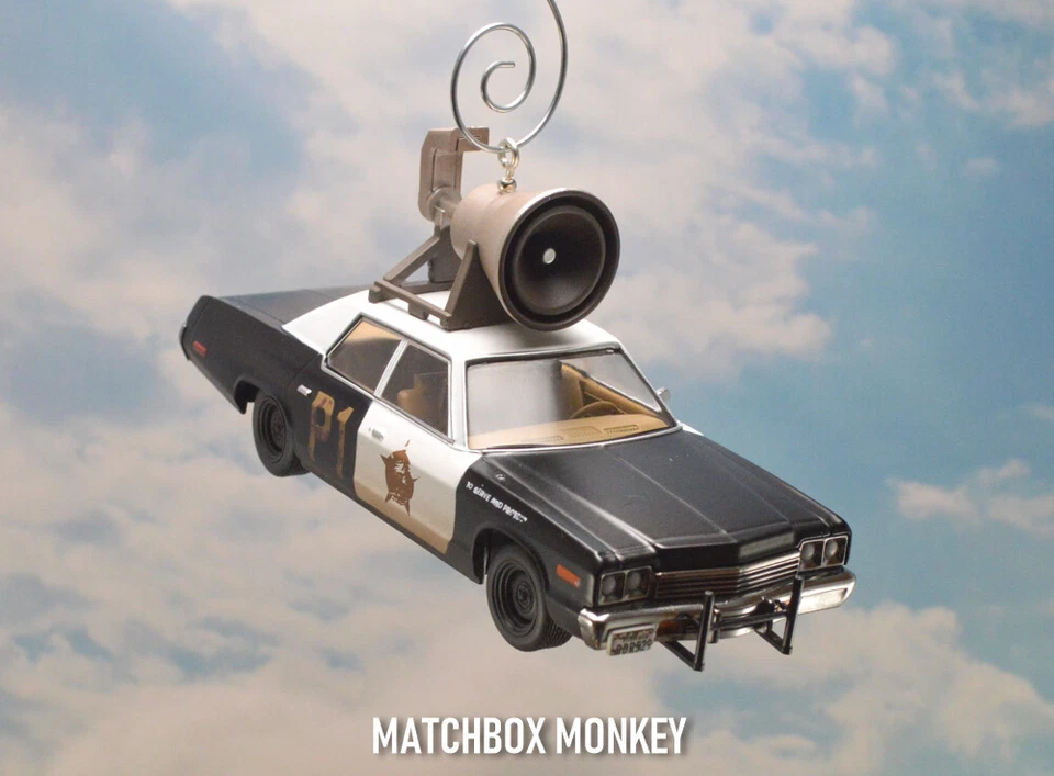 Blues Brothers Police Car Cruiser Jake & Elwood Custom 1/43 Christmas Ornament - Image 2 of 4