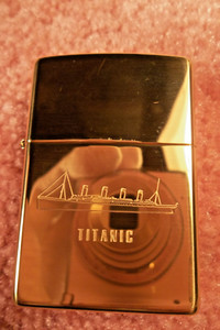 1999 ZIPPO TITANIC BRASS CASE LIGHTER NEVER CARRIED OR FIRED UP EXCELLENT & RARE