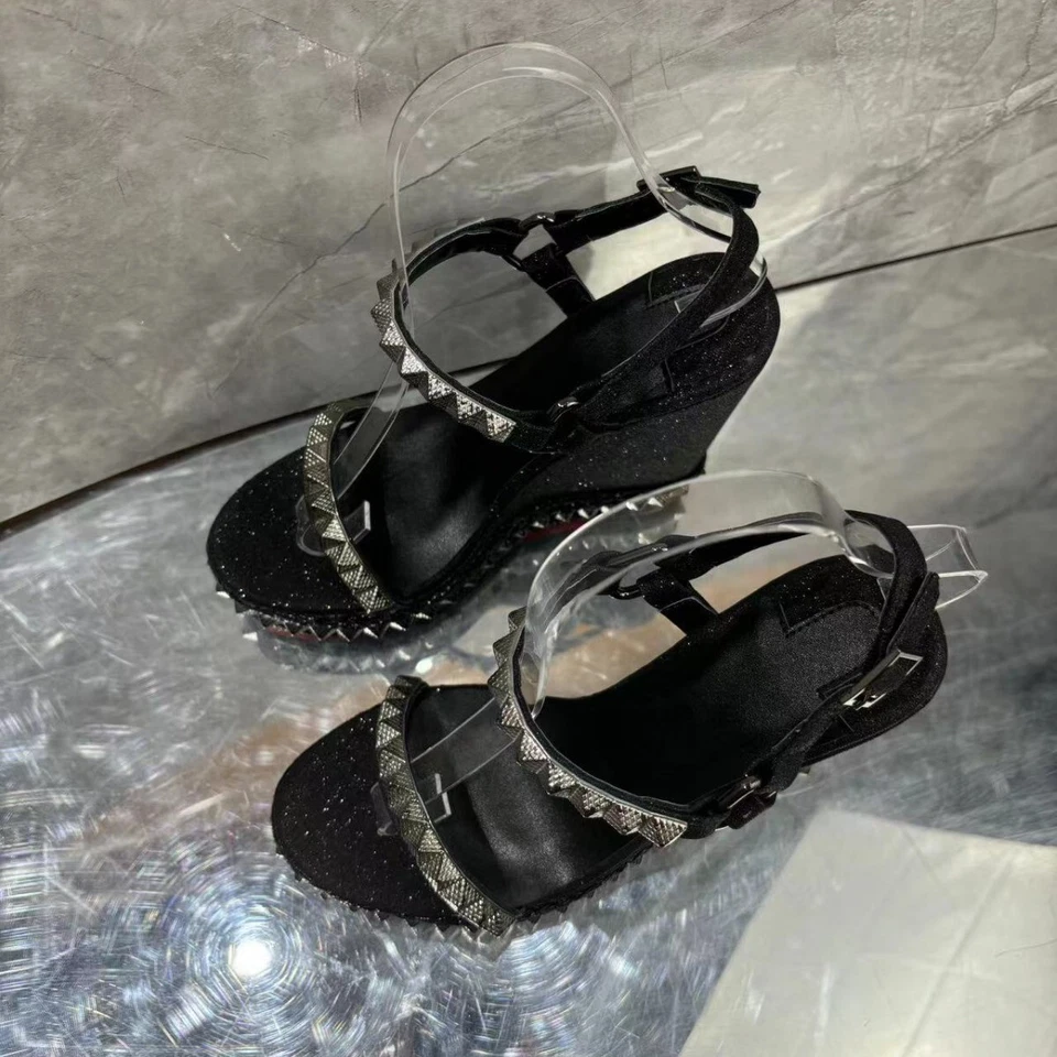 Talons hauts Escarpins Talon Zeppa 16CM La plateforme 4CM Avec ceinture de 35-42 - Photo 3/4