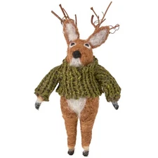 Primitives by Kathy Felt Cozy Sweater Deer Buck Holiday Ornament Critter Gift