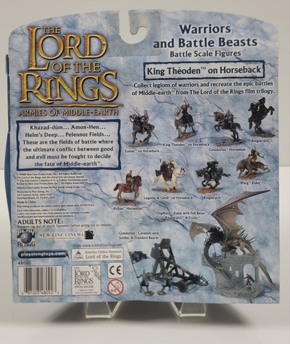 Lord of The Rings Warriors and Battle Beasts King Theoden on Horseback Figure - Picture 8 of 12