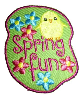 Girl Boy Cub SPRING FUN Time Event DAY Patches Crests Badge SCOUTS GUIDE is here