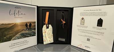 Marriott Bonvoy LIFETIME TITANIUM Elite Kit with 2 Luggage Tags