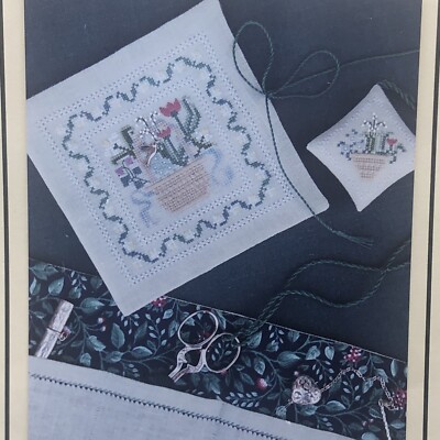 The Drawn Thread FRENCH GARDEN Scissors Keeper Counted Cross Stitch Pattern 2001