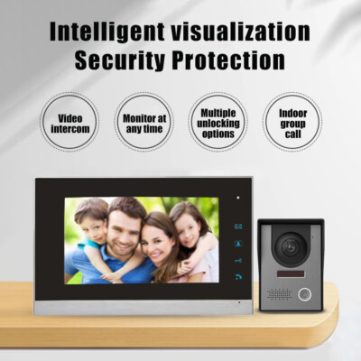 Video Türklingel Heim Security Intercom Door Chime 7 'LCD -Kamera Monitor