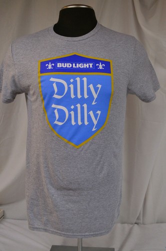 New Bud Light Dilly Dilly Budweiser Brewing Beer Mens Vintage T-Shirt SIZE SMALL - Picture 2 of 4