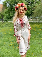 HANDMADE EMBROIDERY Ukraininan national dress Vyshyvanka