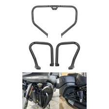 Frong+Rear Highway Engine Guard Crash Bar For Harley Heritage Classic 2018-2025