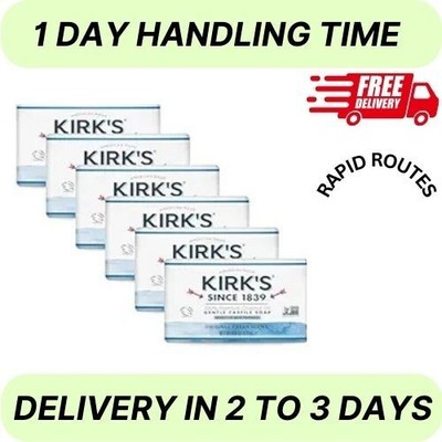 Kirk'S Castile Bar Soap for Men, Women & Children - Made with Premium Coconut Oi