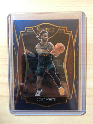 2020-21 Panini Select Blue #103 Coby White - Chicago Bulls