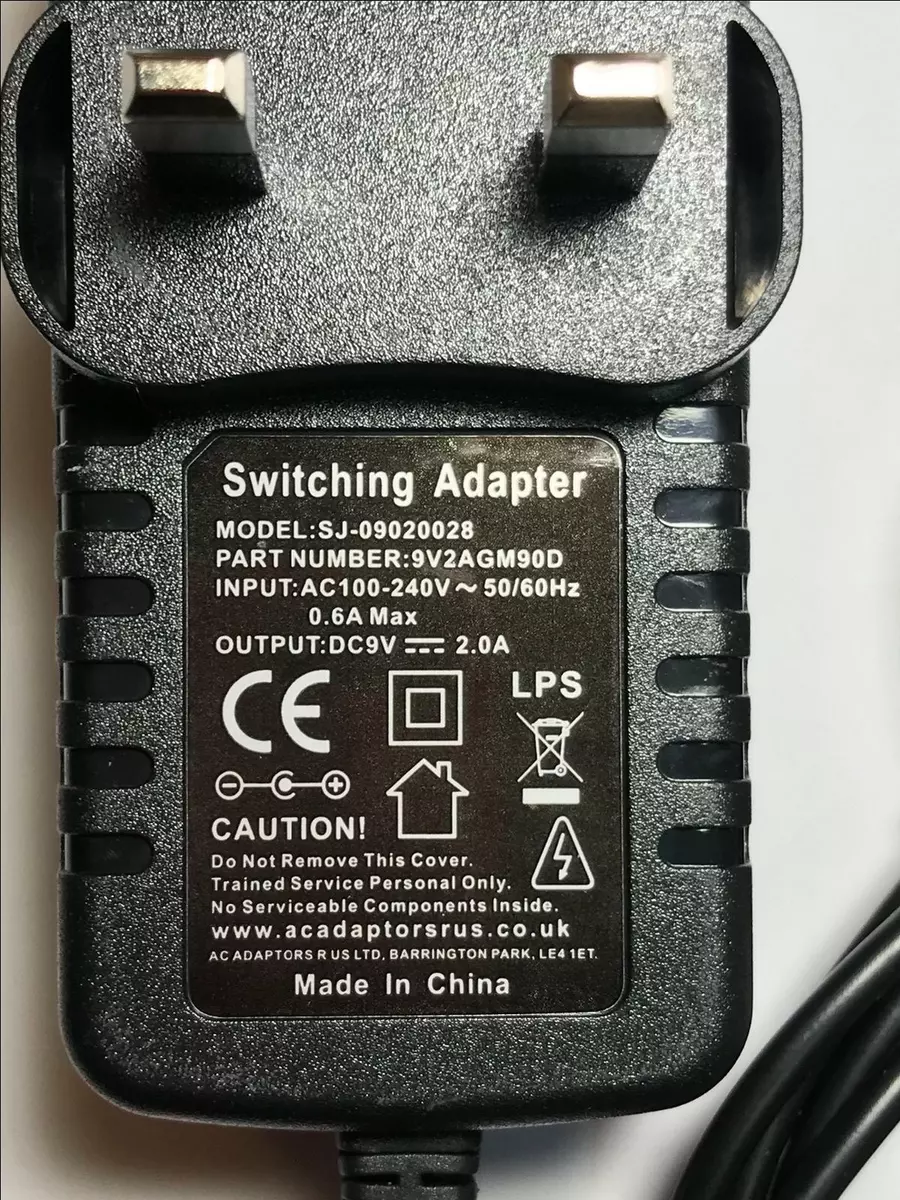 Tesco TC7PDVDAW11 Portable DVD Player 9V AC Adaptor Charger AC-DC ADAPTOR