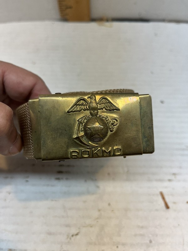 Republic Of Korea (ROKMC) Marine Corp belt and Belt Buckle