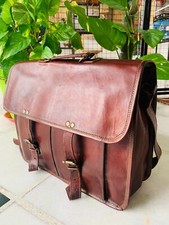 Leather Briefcase Laptop Messenger bag best computer satchel Handmade Bags